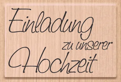 Produktbild von Heyda 211800002 Stempel Hochzeit "Einladung zu unserer Hochzeit"