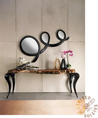 Image de Table de console en bois Table de console Tables de maquillage Meubles Secrétaire