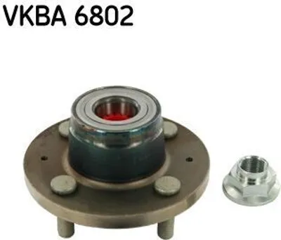Produktbild von SKF Radlagersatz Hinten für HONDA Jazz II Schrägheck (GD, GE3, GE2) VKBA 6802