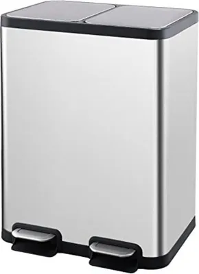 Produktbild von Küchenmüllbehälter 50 Liter - Pedal Müllbehälter 50 Liter - 55 x 41 x 63 cm