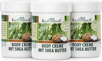 Produktbild von Kräuterhof Body Creme mit Shea Butter – 3er Set (3 × 100 ml)