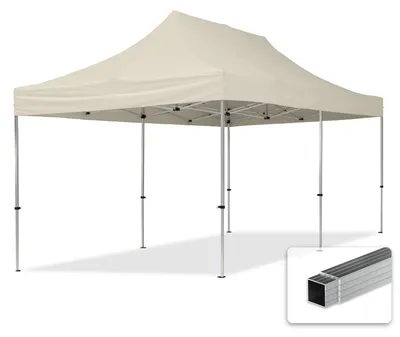 Image de TOOLPORT 3x6 m Tonnelle pliante Alu, PES 700, crème