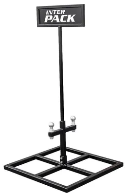 Produktbild von INTER PACK Anhängerkupplungs-Fahrradträgerständer für 2 Träger 1368 mm 800 mm