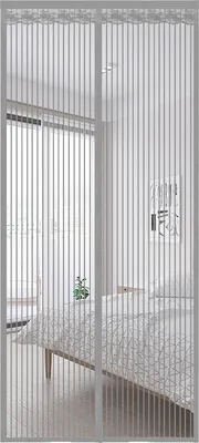 Obrázok produktu pre INF Magnetická sieťovina na dvere s 9 pármi magnetov, sivá, 70x200cm