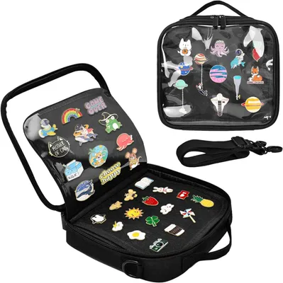 Productafbeelding van Emaille pin display book voor verzamelaars - 6 pagina's draagbare reversspeldjes handel organizer