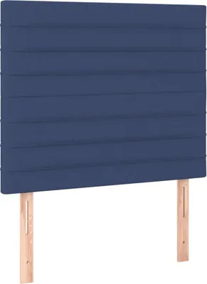 Obrázok produktu pre vidaXL Čelo postele modré 80x5x118/128 cm látka