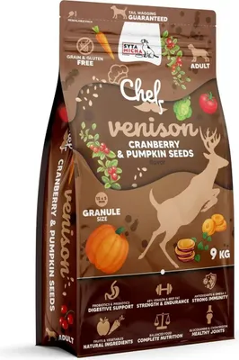 Obrázok produktu pre SYTA MICHA Chef Zverina s brusnicami a tekvicovými semienkami - suché krmivo pre psy - 9kg