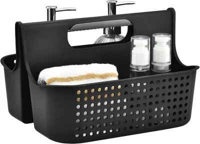 Image de Étagère de douche en plastique multifonctionnelle avec 2 compartiments