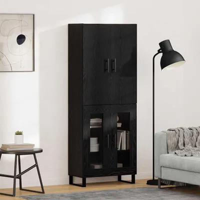 Immagine prodotto di Maison Exclusive - Mobile contenitore a due ante, finitura effetto legno noce, dimensioni 69,5 x 34 x 180 cm