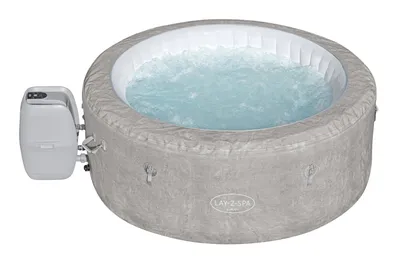 Obrázok produktu pre Bestway Lay-Z-Spa 60065NL / 24, 669 L, 4 osôb, Kolo, Bublinková / prúdová masáž, Akrylonitrilbutadienstyren (ABS), Polyvinylchlorid (PVC), Šedá