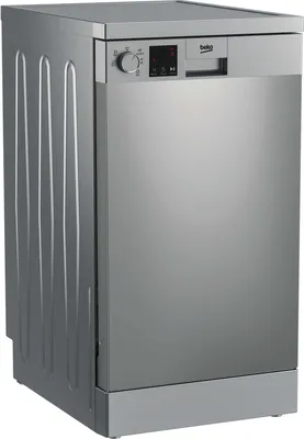 Produktbild von Beko DVS05024X, Freistehend, Single (45 cm breit), Edelstahl, Silber, Drehregler, Berührung, LED