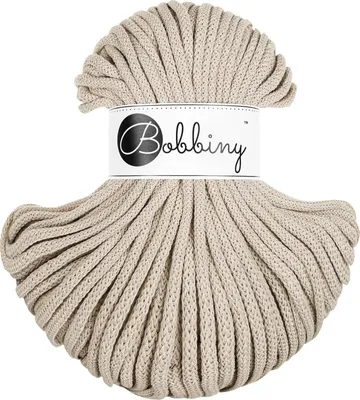 Zdjęcie produktu dla Bobbiny Premium 5 mm 50 m Beige Sznurek