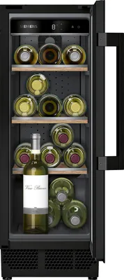 Immagine prodotto di Siemens iQ500 KU20WVHF0 cantina vino Cantinetta vino con compressore Da incasso Nero 21 bottiglie