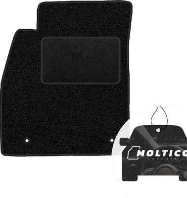 Produktbild von moto-MOLTICO Fahrer Fußmatte Auto Velours Fahrerseite Autoteppiche Schwarz Fahrermatte 1-teilig passend für Opel Insignia I 2008-2017