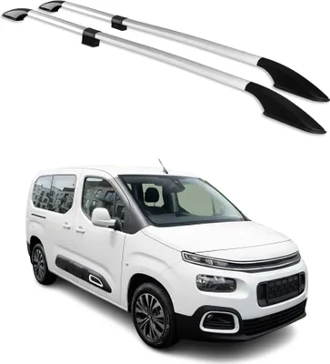 Image de Barres de toit longitudinales pour Citroen Berlingo 2018-2025 L2 Alu Gris