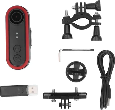Produktbild von Bike Rückansichtskamera mit 6 Beleuchtungsmodi Rücklicht 1080p 150 ° Weitwinkel IPX6 3500mAh Radfahren 180 ° Einstellbare Halterung