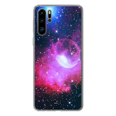 Produktbild von MuchoWow® Handyhülle Schutzhülle Hülle für Huawei P30 Pro Universum - Planeten - Rosa - Jungen - Mädchen - Kinder Silikon Softcase Handy Hülle - Schutzdeckel