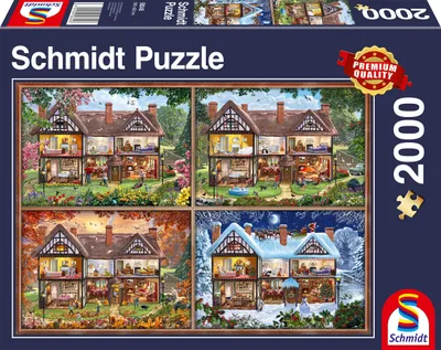 Produktbild von Schmidt Spiele Jahreszeiten-Haus, 2000 Stück(e), Landschaft