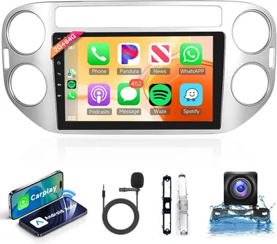 Immagine prodotto di Autoradio Android – Schermo touchscreen da 9 pollici – CarPlay e Android Auto wireless – Navigazione GPS