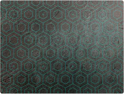 Produktbild von Geometrisches Muster – Bodenschutzmatte – Stuhlunterlage 120x90 cm – Rutschfest – Hartbodenmatte