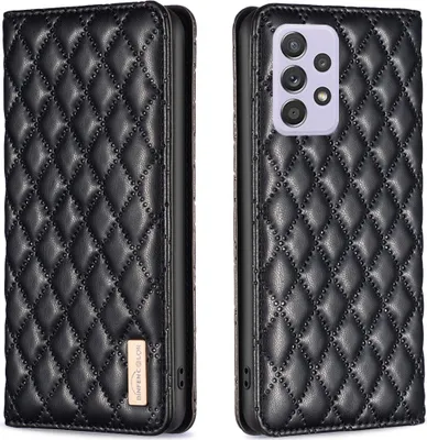 Immagine prodotto di Custodia Galaxy A52, elegante custodia in pelle flip con slot per schede e supporto per Samsung Galaxy A52S 5G / A52 5G / A52 4G nero