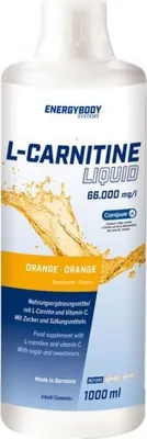 Produktbild von Energybody L-Carnitin Liquid 1000ml. Flasche Orange