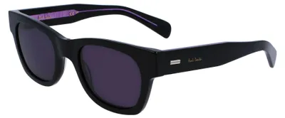Productafbeelding van Paul Smith PSSN097 HIGHGATE, zwarte zonnebril met meerdere strepen/grijs, model 51/22/145, voor heren