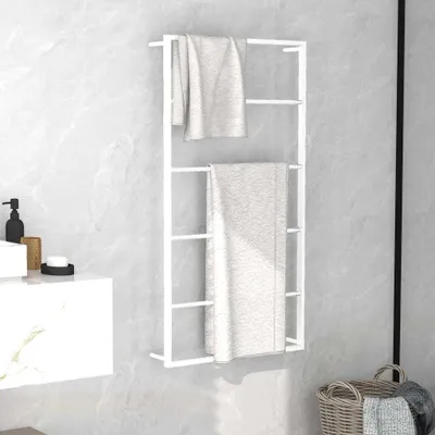 Obrázek produktu pro vidaXL Věšák na ručníky bílý 60x10x116 cm ocelový