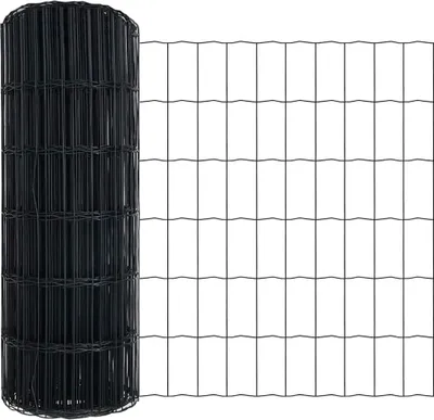 Image de vidaXL Clôture Euro Gris 0,6 x 10 m Fer revêtu de PVC