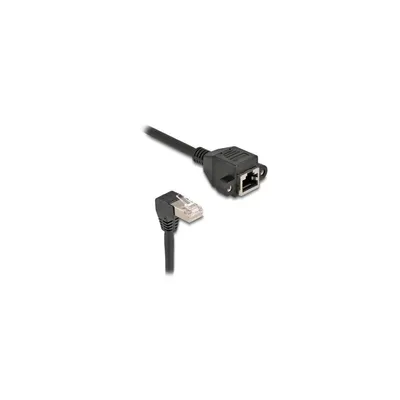 Zdjęcie produktu dla DELOCK Netzwerk Verlängerungsk.S/FTP RJ45 St. zu Bu. 90°gew.
