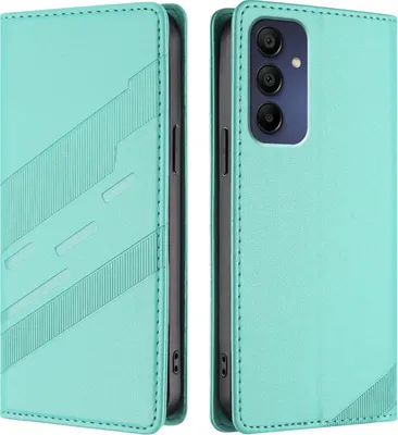 Image de Etui pour Samsung Galaxy A16 5G/4G, étui portefeuille en cuirPolyuréthaneavec fente pour cartes et fonction stand Türkis