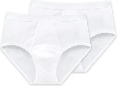 Immagine prodotto di Slip sportivo 2PACK da uomo Schiesser bianco 007