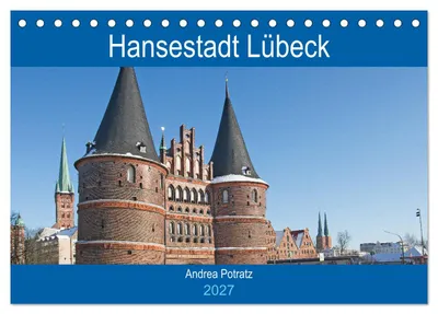 Produktbild von Hansestadt Lübeck / Geburtstagskalender (Tischkalender 2027 DIN A5 quer), CALVENDO Monatskalender