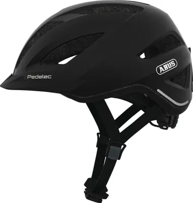 Produktbild von ABUS City-Helm Pedelec 1.1 - Fahrradhelm mit Rücklicht für den Stadtverkehr - für Damen und Herren - Schwarz, Größe L (56-62 cm)
