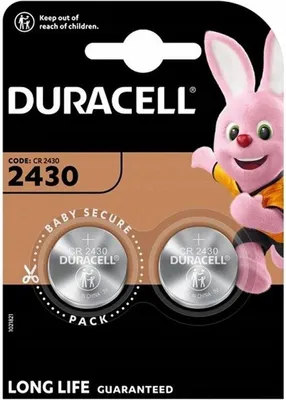 Productafbeelding van Duracell CR2430 Lithium Knoopcel Batterij 2 Stuks