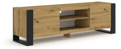 Immagine prodotto di Mobile TV ribassato MONDI 158 cm cassettiera HI-FI tavolo scaffale credenza artigianale rovere