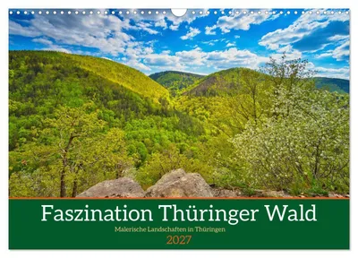 Produktbild von Faszination Thüringer Wald (Wandkalender 2027 DIN A3 quer), CALVENDO Monatskalender