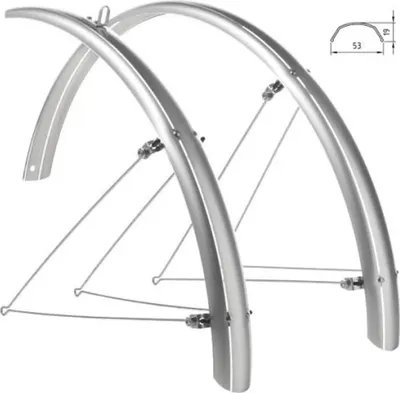 Produktbild von Wag Schutzblech-set Silber 20´´ Silber 20´´