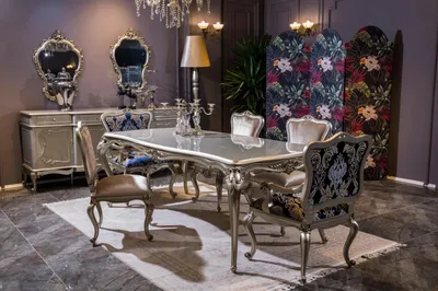 Produktbild von Tisch Luxus Esszimmertisch Stehtisch Esszimmer Holztisch Tische Art déco Möbel