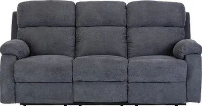 Produktbild von TOLZANO 3-Sitzer-Sofa aus Stoff, mit Relaxfunktion - Farbe anthrazit