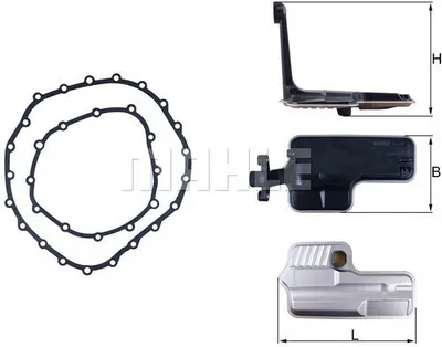 Produktbild von MAHLE HX 192D Hydraulikfiltersatz AT Automatikgetriebe für AUDI A4 Avant (8K5, B8)