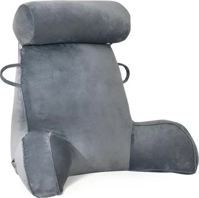 Produktbild von Famanu Lesekissen Ergonomisches Kissen für Rücken und Nacken - Ideal zum Lesen und Entspannen - Mit Handgriffen und Aufbewahrungstasche