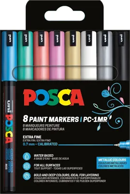 Produktbild von Faber Castell Marker UNI POSCA PC-1MR 0,7 mm 8er Metallic I