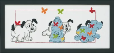 Immagine prodotto di Permin ricamo a punto croce "Cane", schema contato, 36x15cm, 92-3389