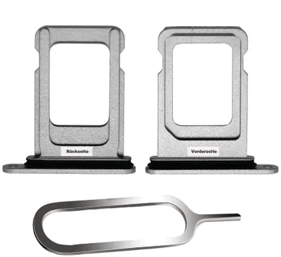 Produktbild von iPHONE 12 SIM KARTEN HALTER TRAY ADAPTER FACH STECKER SLOT CARD + NADEL WEIß