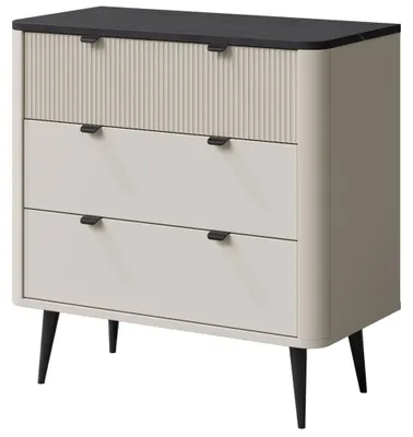 Produktbild von Schubladenkommode Marly Sideboard 90x40x82cm Farbe wählbar,Kaschmir / Graustein