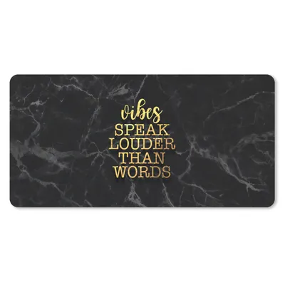 Produktbild von MuchoWow® Mauspad Mousepad Zitat - Sprichwörter - Gold - Marmor 60x30 cm - Mousepads - Maus Mat - Pad - Mausunterlage - Nachhaltig