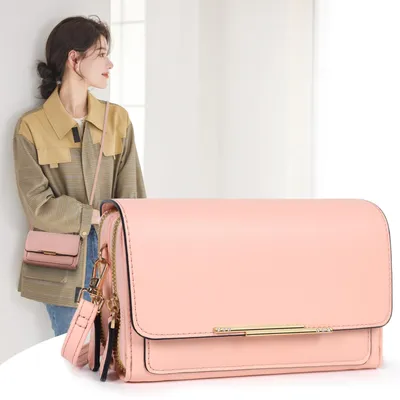 Produktbild von Umhängetasche Klein Damen Handy Umhängetasche, Handytasche zum Umhängen, Crossbody Schultertasche mit Kartenschlitz Verstellbar Schultergurt