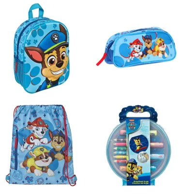 Produktbild von Paw Patrol Schulset: Rucksack, Etui, Sportbeutel und Schreinset