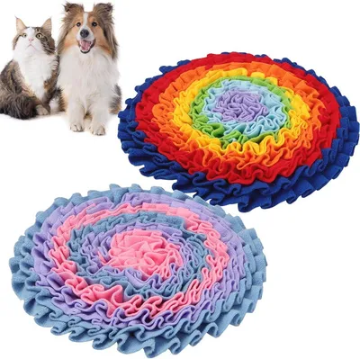 Schnüffelteppich für Hunde und Katzen - Futtermatte für langsames Füttern und olfaktorisches Training